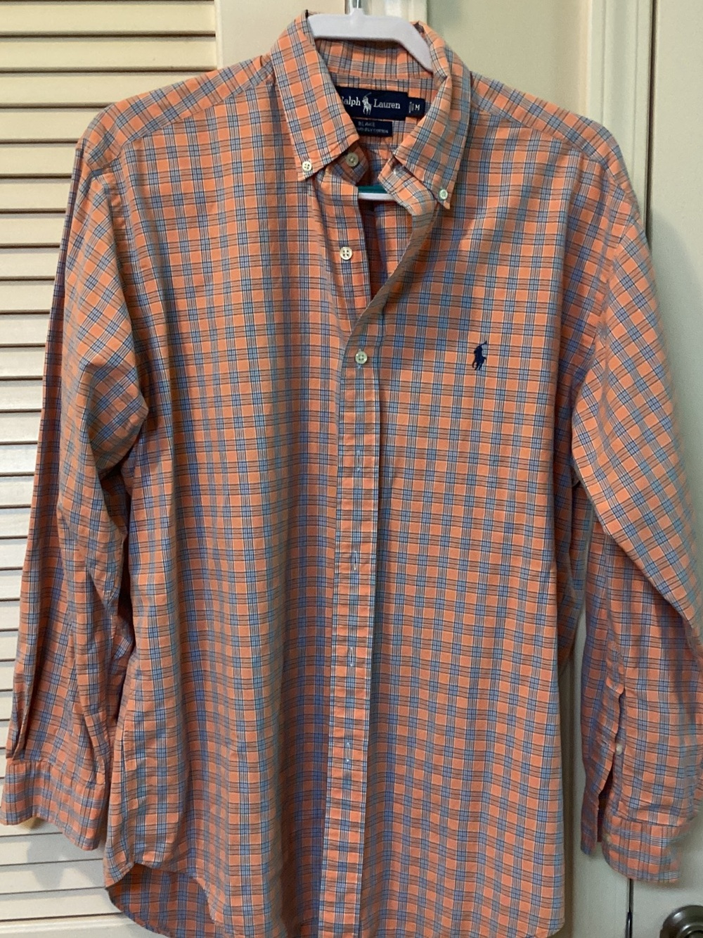 Polo by Ralph Lauren Orange & Blue Plaid Button-Down Shirt - Men’s